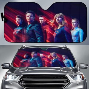 The Flash Supergirl Green Arrow Batwoman Ruby Rose White Car Auto Sun Shade