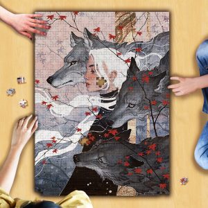 The Girl And The Wolf Jigsaw Puzzle Set