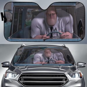 The Incredibles Funny Car Auto Sun Shade