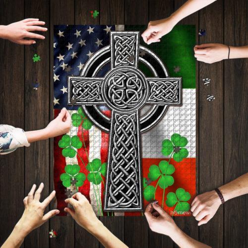 The Irish Celtic Cross Jigsaw Puzzle Set The Irish Celtic Cross Jigsaw Puzzle Set