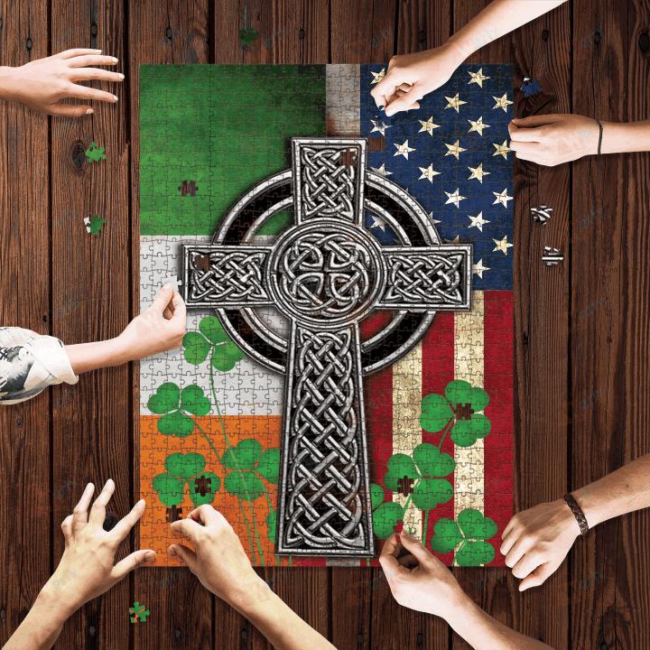 The Irish Celtic Cross Jigsaw Puzzle Set The Irish Celtic Cross Jigsaw Puzzle Set