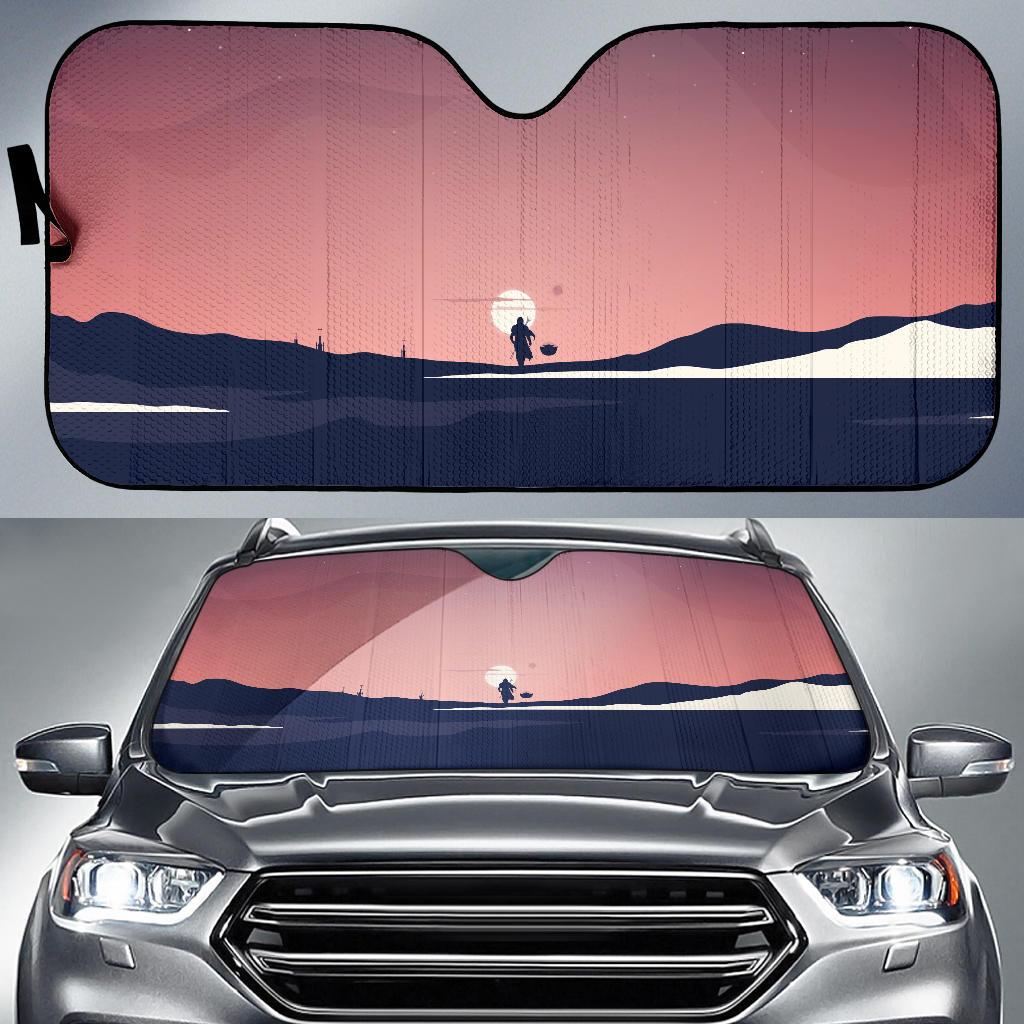 The Mandalorians Movie Car Auto Sun Shade The Mandalorians Movie Car Auto Sun Shade