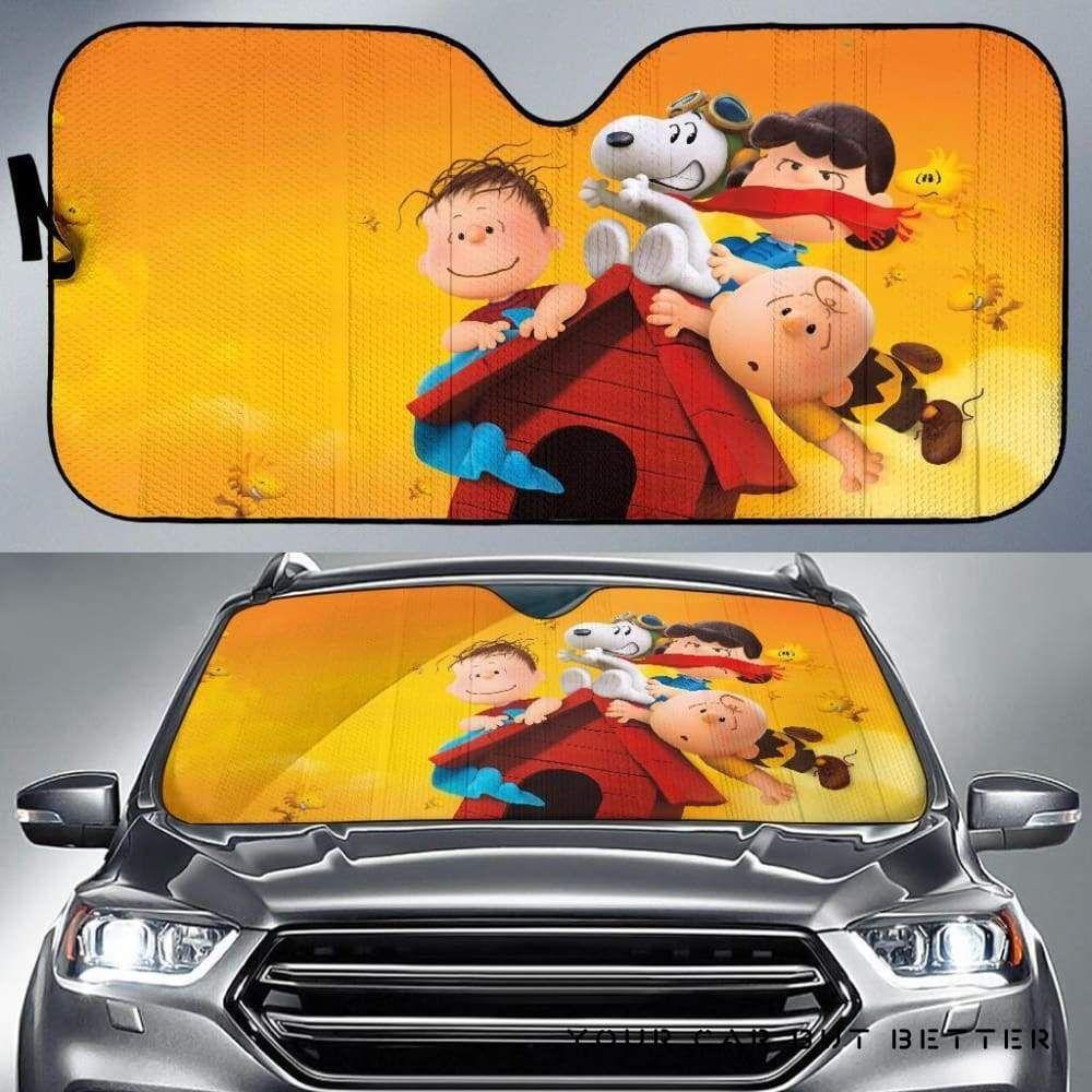 The Peanuts Car Auto Sun Shade The Peanuts Car Auto Sun Shade