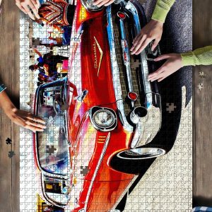 The Red Car Jigsaw Puzzle Set