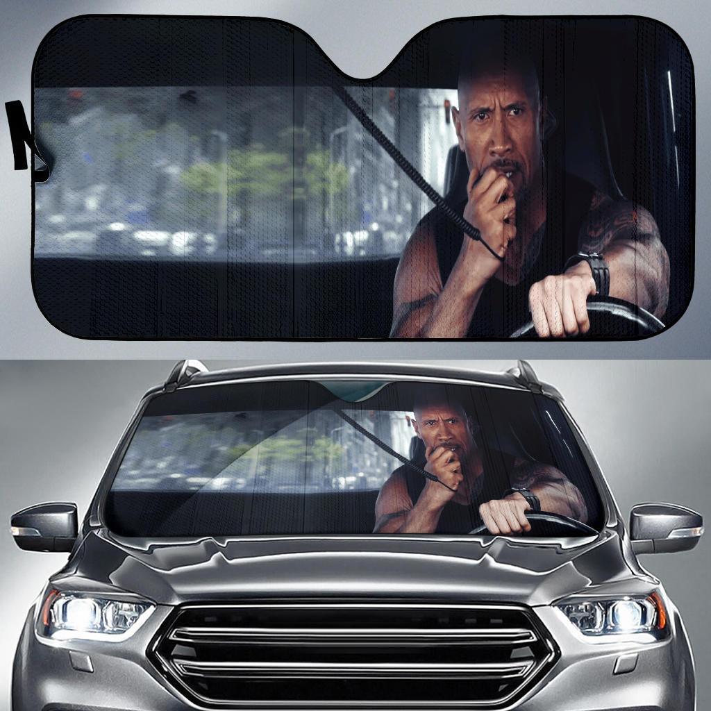 The Rock Car Auto Sun Shade The Rock Car Auto Sun Shade