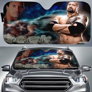 The Rock Wwe 2 Car Auto Sun Shade