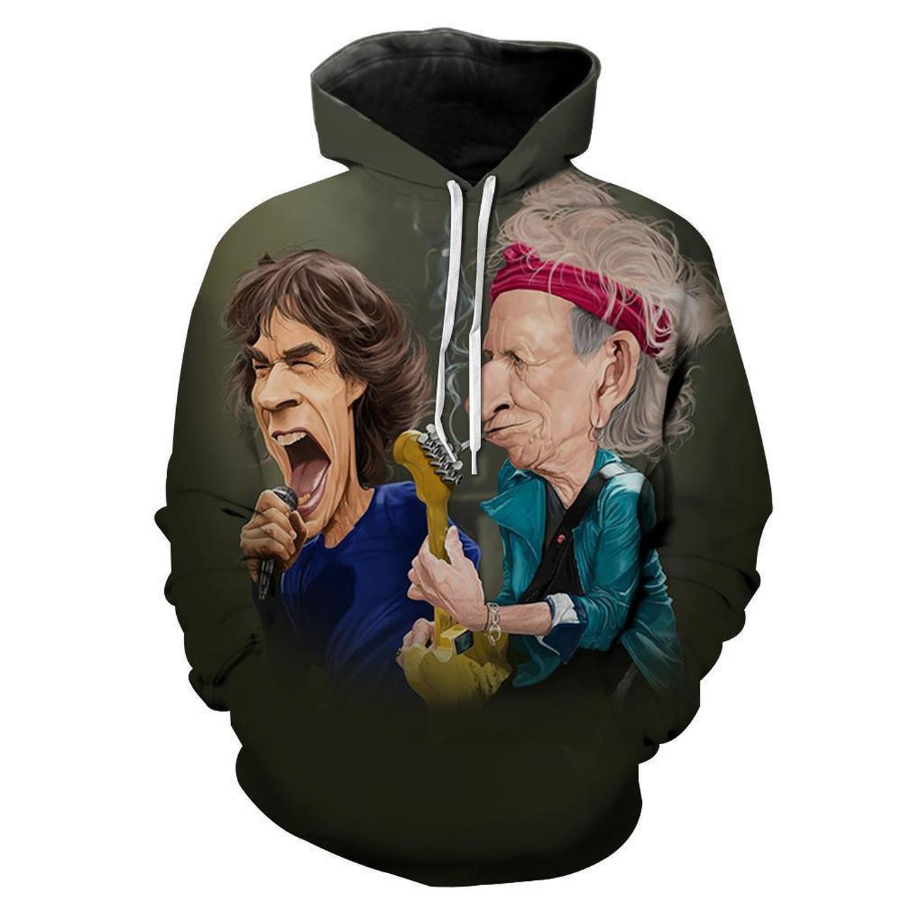 The Rolling Stones 3D Printed Hoodie/Zipper Hoodie The Rolling Stones 3D Printed Hoodie/Zipper Hoodie