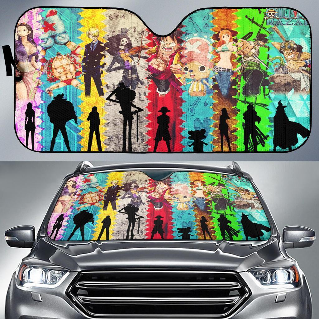 The Straw Hats Car Auto Sun Shade The Straw Hats Car Auto Sun Shade
