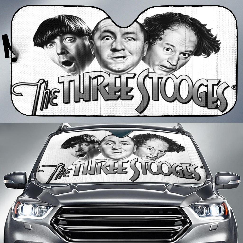 The Three Stooges Car Auto Sun Shade The Three Stooges Car Auto Sun Shade