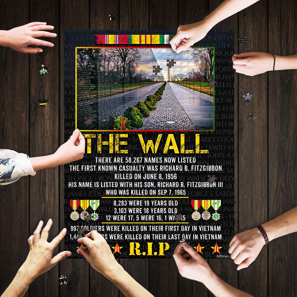 The Wall Vietnam Veteran Jigsaw Puzzle Set The Wall Vietnam Veteran Jigsaw Puzzle Set