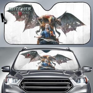 The Witcher 3: Wild Hunt Geralt Floor Mats Gaming 3D Car Auto Sun Shade