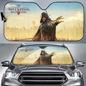 The Witcher 3: Wild Hunt Geralt Games Car Auto Sun Shade