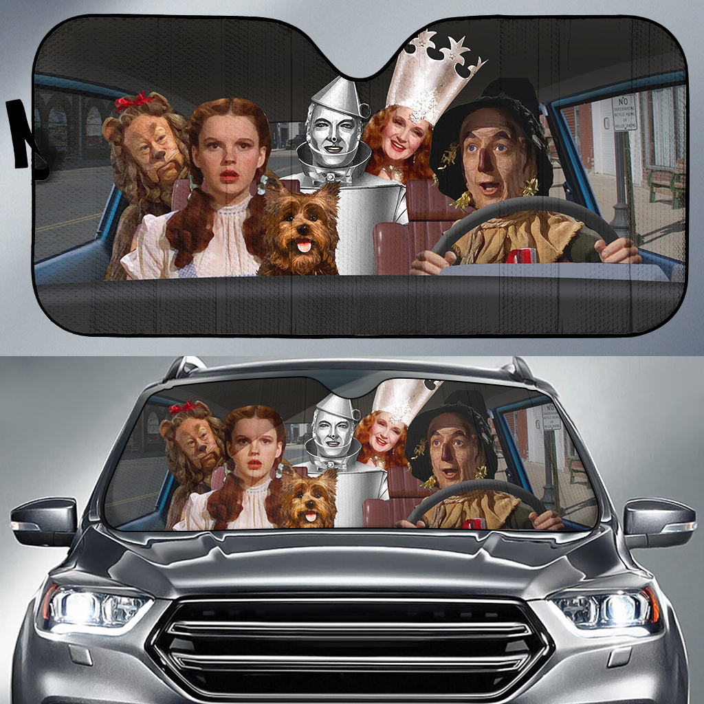 The Wizard Of Oz Ver.2 Car Auto Sun Shade The Wizard Of Oz Ver.2 Car Auto Sun Shade