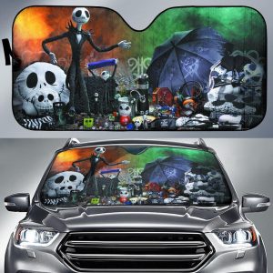 The nightmare before christmas jack skellingtons Car Auto Sun Shade