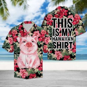 This Is My Hawaiian Shirt Pig Hawaiian Shirt Summer Button Up