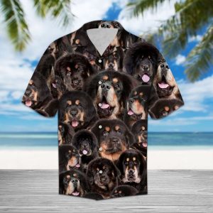 Tibetan Mastiff Hawaiian Shirt Summer Button Up