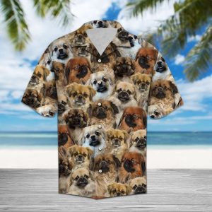 Tibetan Spaniel Hawaiian Shirt Summer Button Up