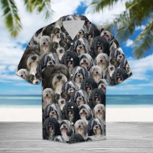 Tibetan Terrier Hawaiian Shirt Summer Button Up