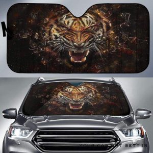 Tiger Angry Car Auto Sun Shade