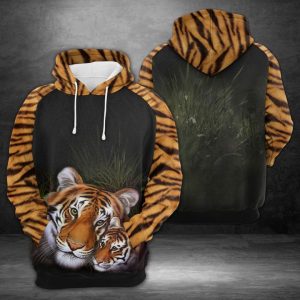 Tiger Family 3D Printed Hoodie/Zipper Hoodie