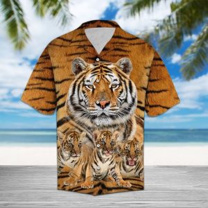 Tiger Great Hawaiian Shirt Summer Button Up