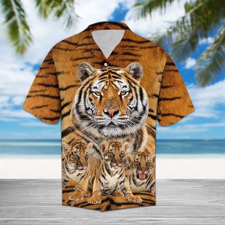 tiger button up