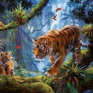 Tigers In The Tree Jigsaw Puzzle Set