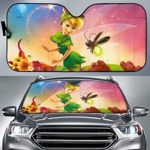 Tinkerbell Cutes Disney Cartoon Car Auto Sun Shade
