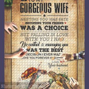 To My Gorgeous Wife Jigsaw Puzzle Set