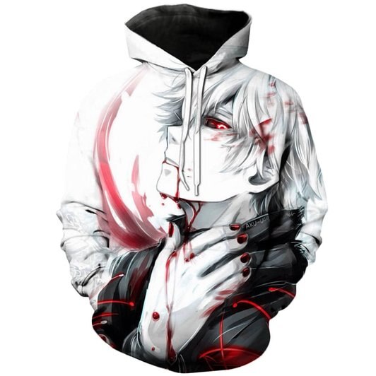 Tokyo Ghoul 3D Printed Hoodie/Zipper Hoodie Tokyo Ghoul 3D Printed Hoodie/Zipper Hoodie