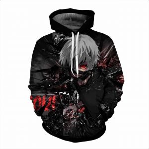 Tokyo Ghoul 3D Printed Hoodie/Zipper Hoodie