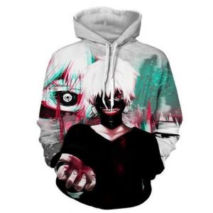 Tokyo Ghoul 3D Printed Hoodie/Zipper Hoodie