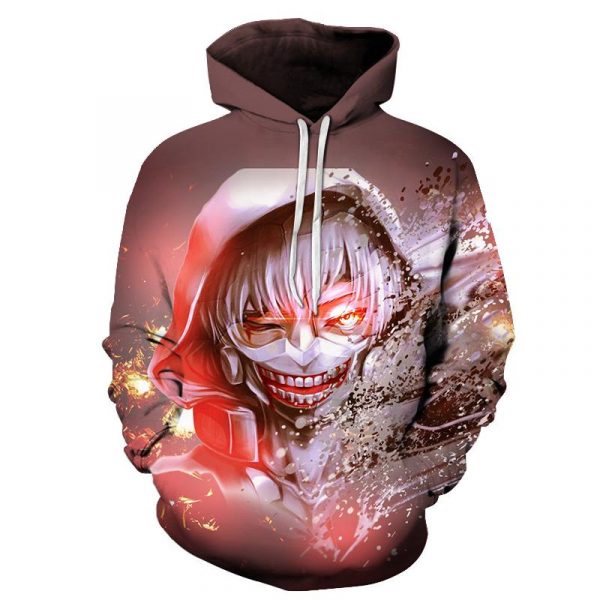 Tokyo Ghoul 3D Printed Hoodie/Zipper Hoodie