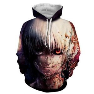 Tokyo Ghoul 3D Printed Hoodie/Zipper Hoodie