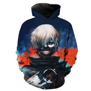 Tokyo Ghoul 3D Printed Hoodie/Zipper Hoodie