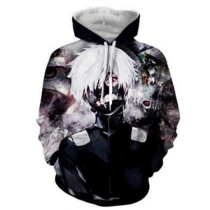 Tokyo Ghoul 3D Printed Hoodie/Zipper Hoodie