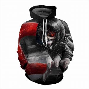 Tokyo Ghoul 3D Printed Hoodie/Zipper Hoodie