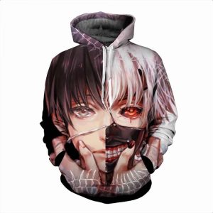 Tokyo Ghoul 3D Printed Hoodie/Zipper Hoodie
