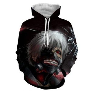 Tokyo Ghoul 3D Printed Hoodie/Zipper Hoodie