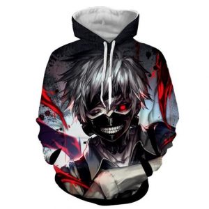 Tokyo Ghoul 3D Printed Hoodie/Zipper Hoodie