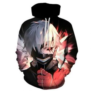 Tokyo Ghoul 3D Printed Hoodie/Zipper Hoodie