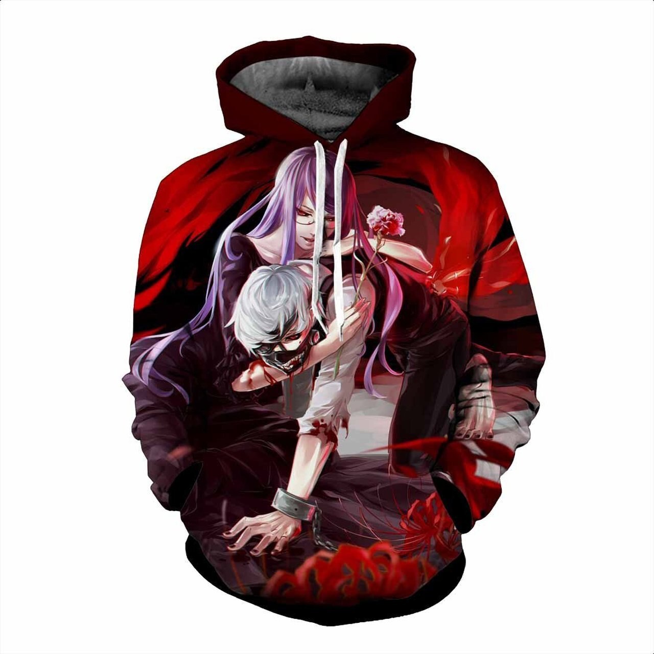 Tokyo Ghoul 3D Printed Hoodie/Zipper Hoodie Tokyo Ghoul 3D Printed Hoodie/Zipper Hoodie