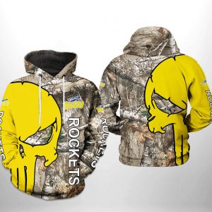 Toledo Rockets NCAA Camo Veteran Hunting 3D Printed Hoodie/Zipper Hoodie
