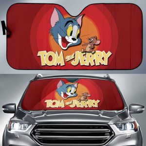 Tom And Jerry Car Auto Sun Shade