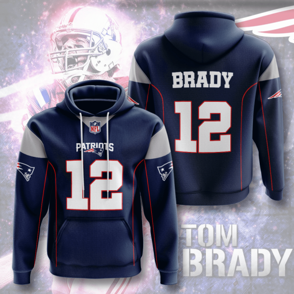 Tom Brady New England Patriots 3D Printed Hoodie/Zipper Hoodie