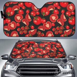 Tomato Black Car Auto Sun Shade