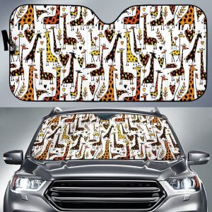 Toon Giraffe Car Auto Sun Shade