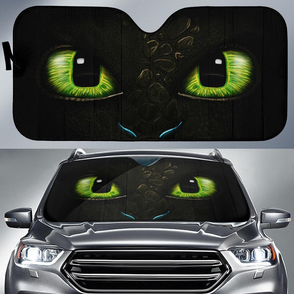 Toothles Eyes Car Auto Sun Shade Toothles Eyes Car Auto Sun Shade