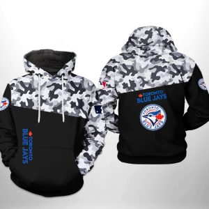 Toronto Blue Jays MLB Camo Veteran 3D Printed Hoodie/Zipper Hoodie