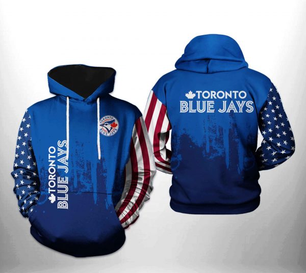 Toronto Blue Jays MLB Team US 3D Printed Hoodie/Zipper Hoodie